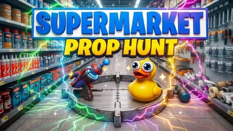 CRAZY SUPERMARKET PROP HUNT 🛒