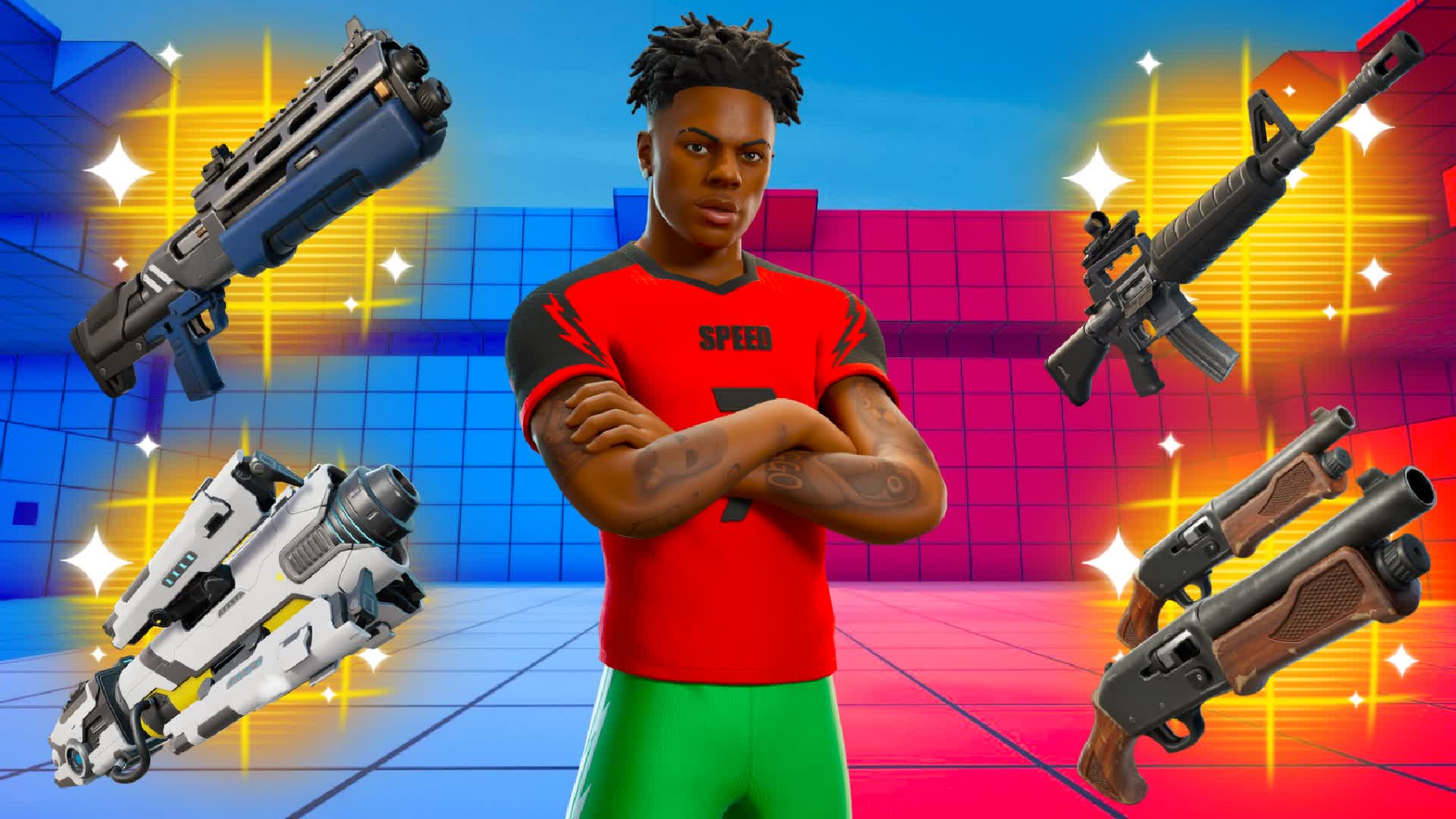 Mega red vs blue IShowSpeed