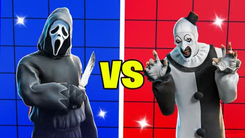 SCARY GHOSTFACE VS BOO RED VS BLUE🔴🔵
