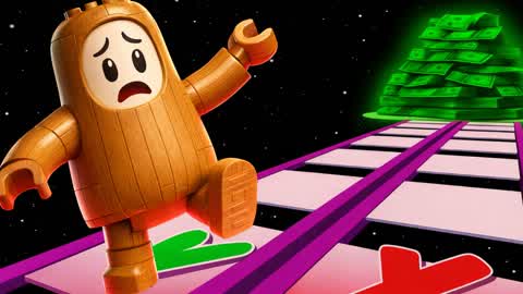 GUESS GLASS BRIDGE SLOP 🔍 PARKOUR ⭐