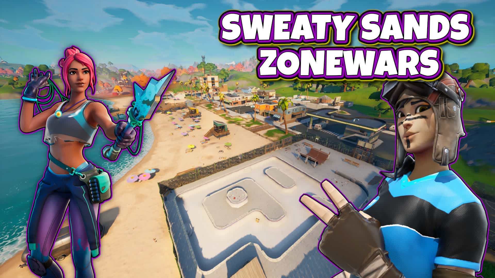 SWEATY SHORES🏖️ 112830250070 by lilwikipedia Fortnite Creative Map