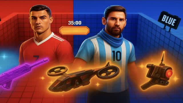 Ronaldo 🐐 RED VS BLUE Messi👑