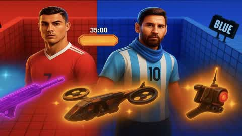Ronaldo 🐐 RED VS BLUE Messi👑