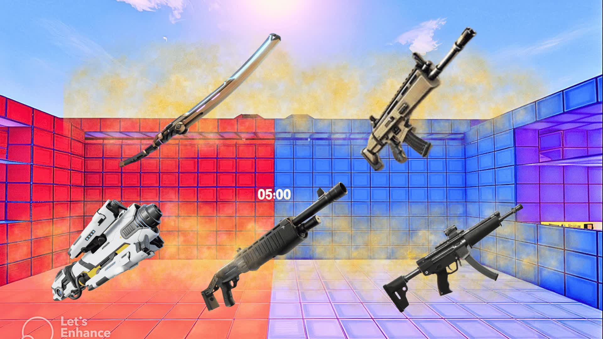 Super Red Vs Blue Team Fights