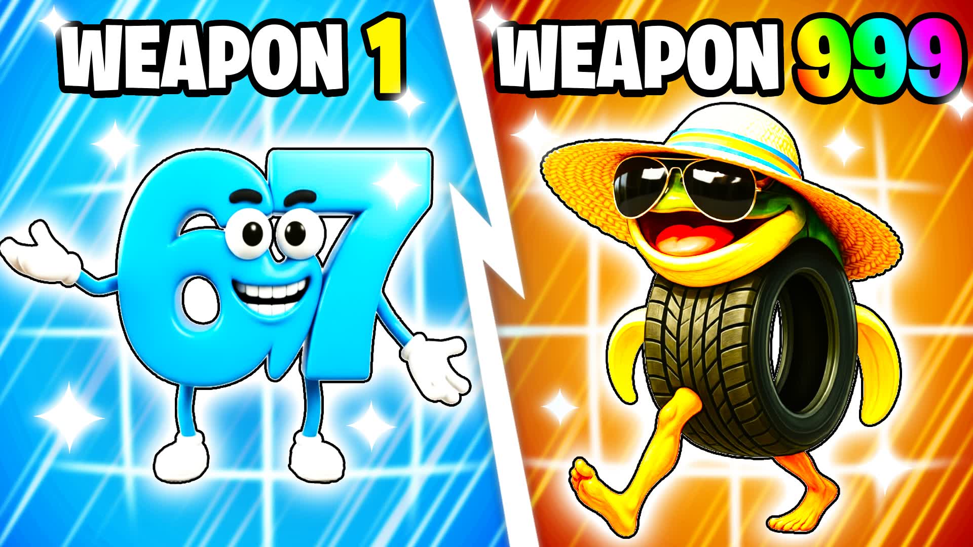 😎SUMMER GUN GAME⭐BRAINROT MEMES😂POWERS