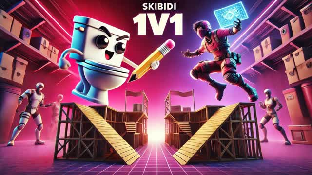 Skibidi 1v1 build fight