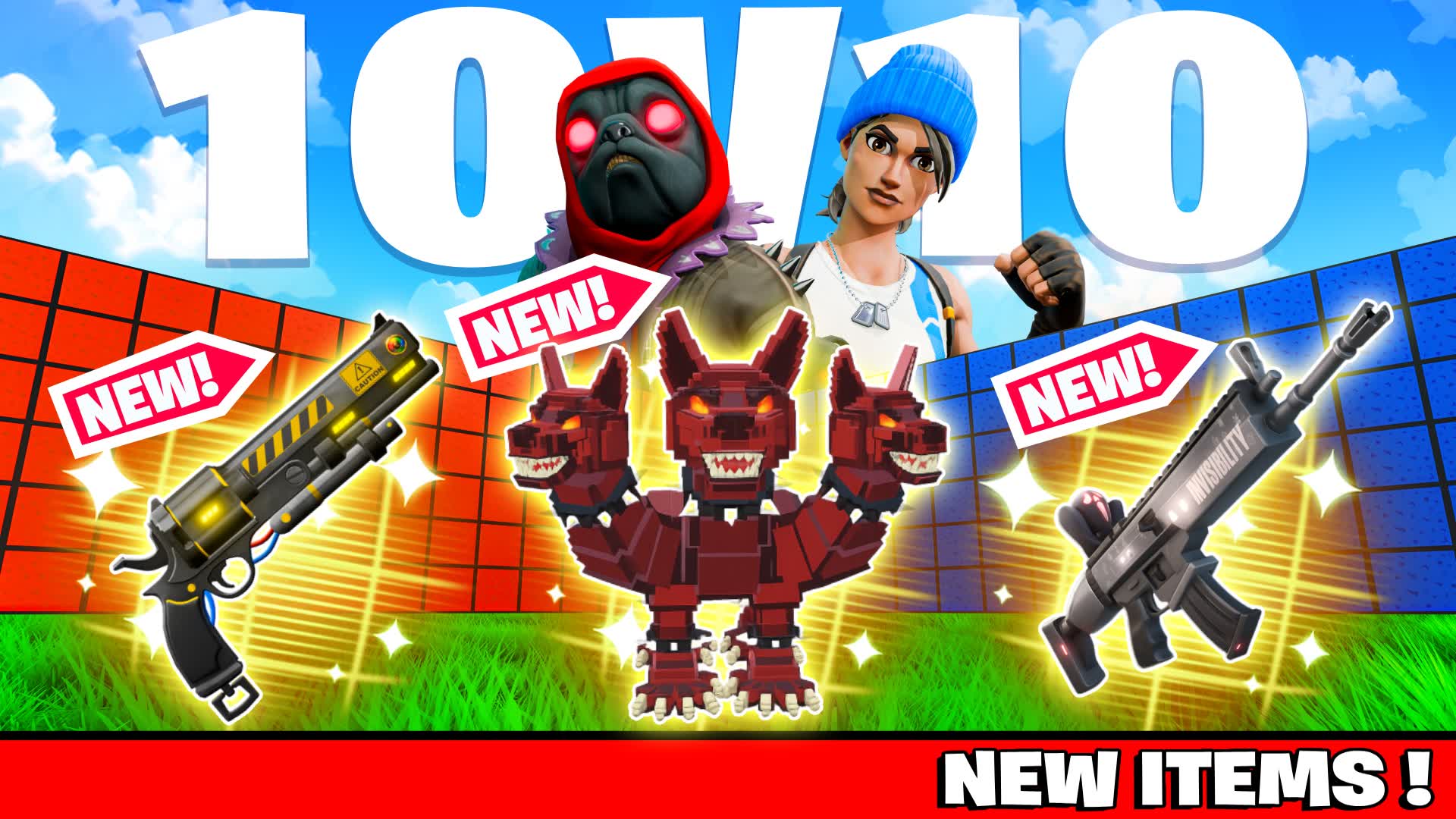 RED VS BLUE - ALL GUNS & RIDES 🔴🔵