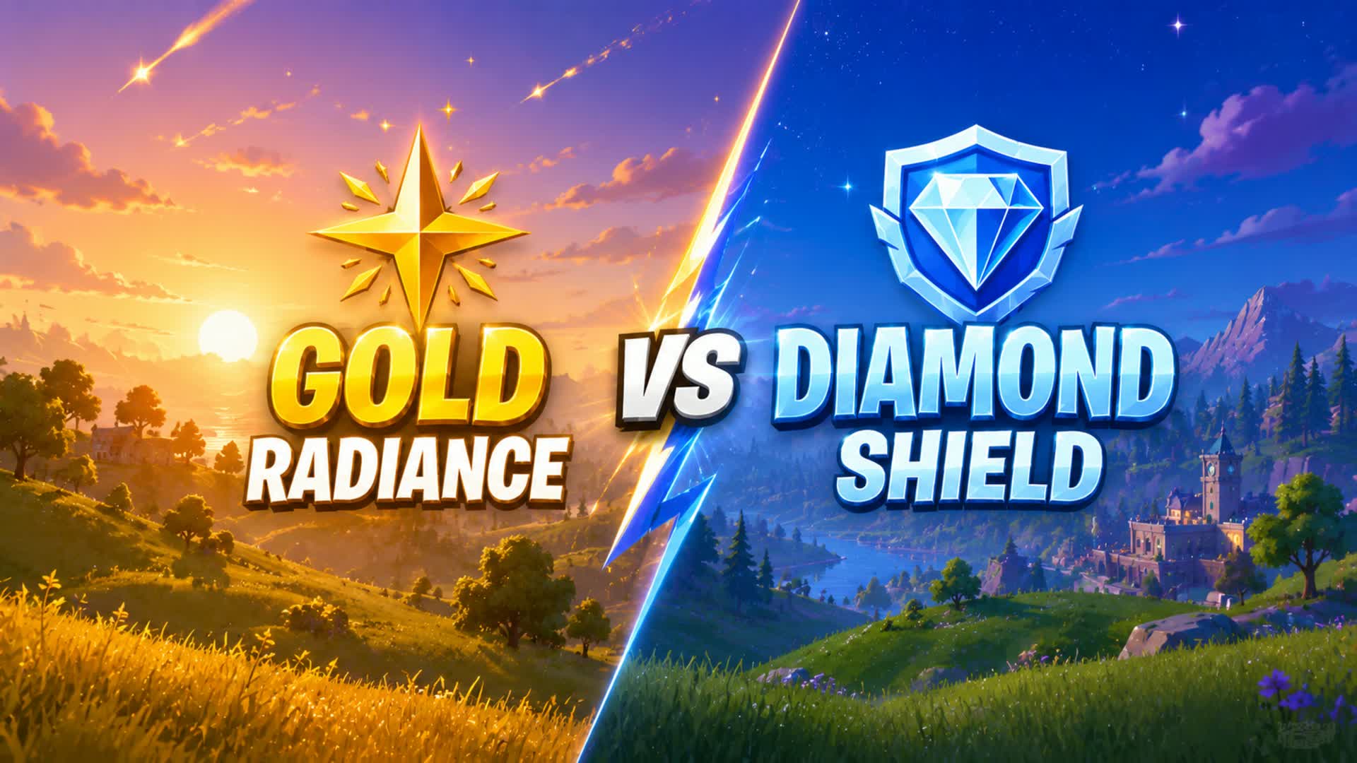 🌠 GOLD RADIANCE VS DIAMOND SHIELD 💎