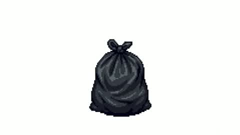A GARBAGE BAG IN THE MIDDLE OF NOWHERE