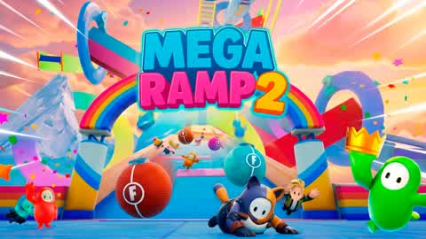 MEGA RAMP 2 - FALL GUYS 👑