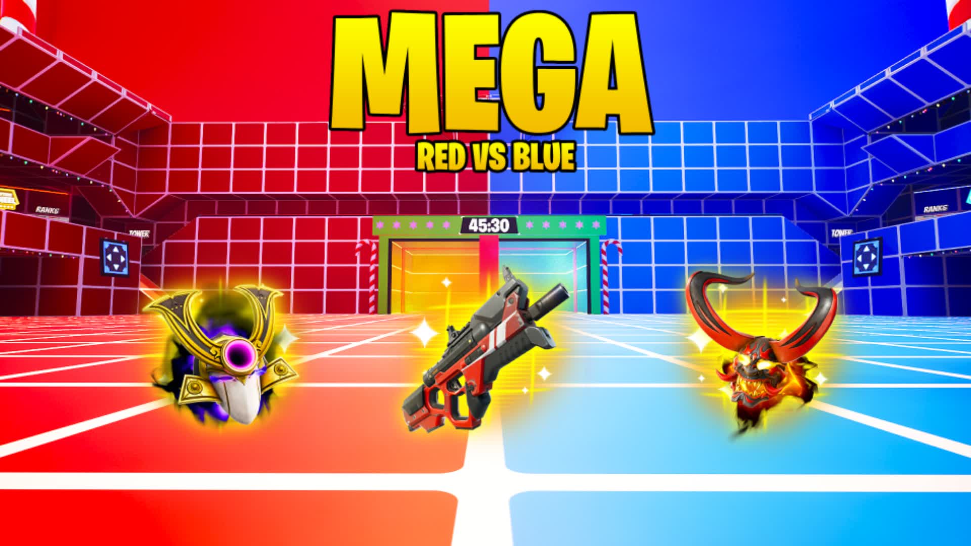 MEGA RED VS BLUE 🔴🔵