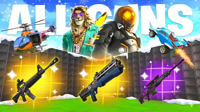 KUBX MEGA 1V1 ALL GUNS & VEHICLES KUBX