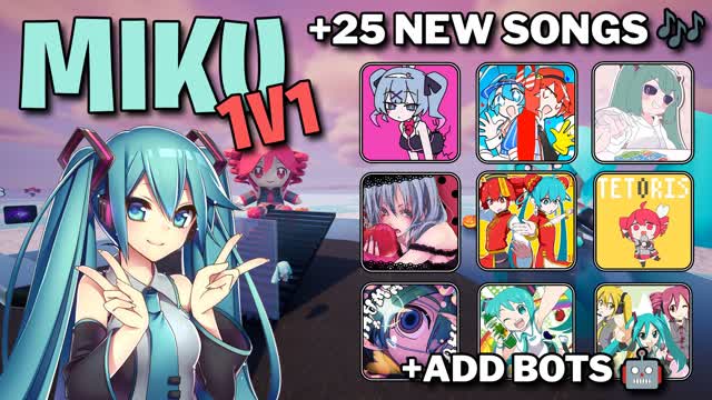 Capture 2 – HATSUNE MIKU 1v1 🩵 | NEW Songs & Bot 🤖