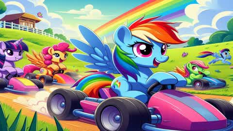 🦄PONY RAINBOW MEGA RAMP🦄