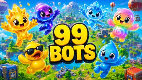 CRAZY 99 BOTS ⭐FFA⭐ (ALL GUNS CARS) 1V1