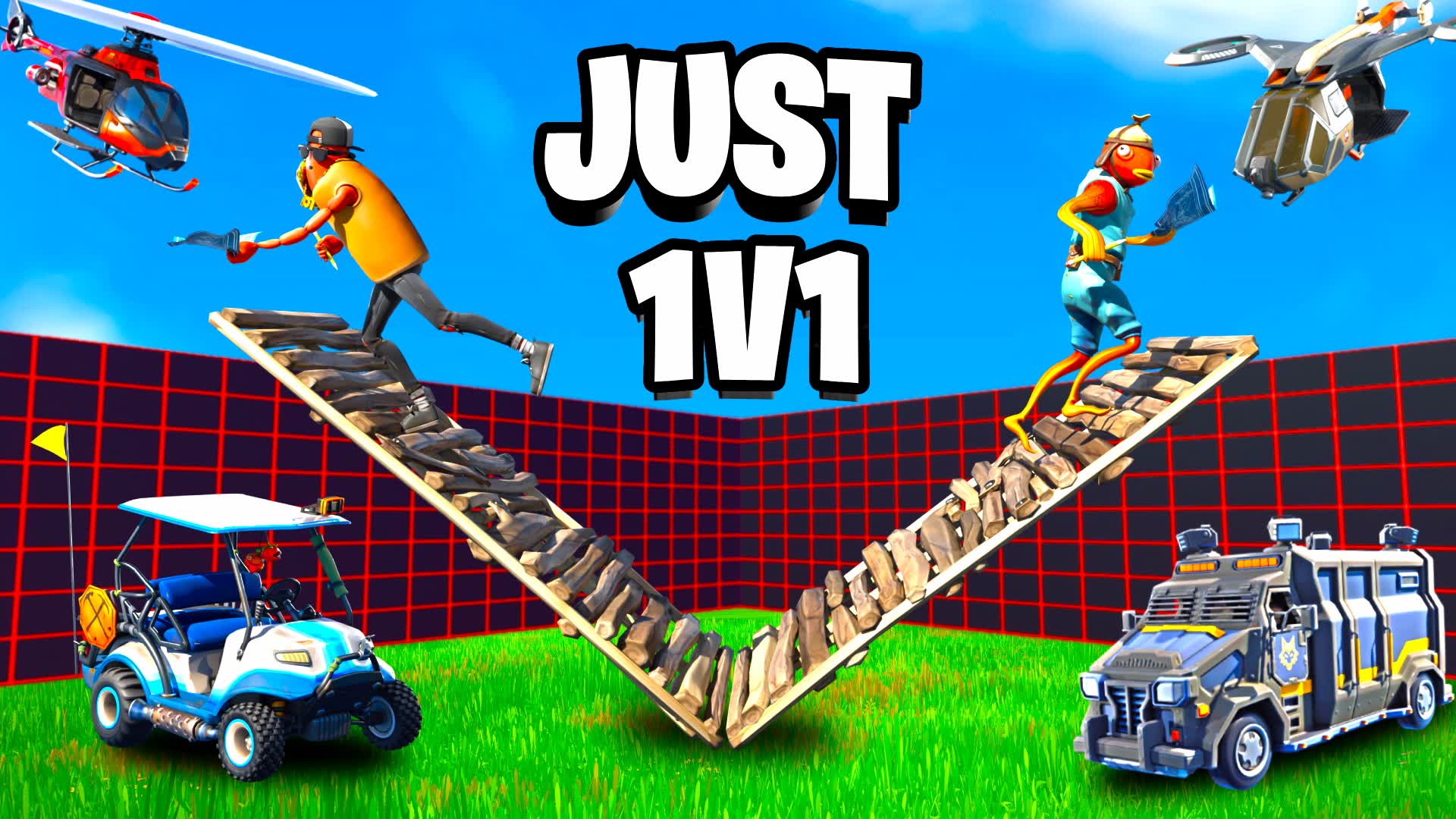 JUST 1V1 WITH ANY GUN OR VEHICLE