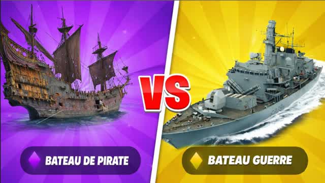 NAVIRE GUERRE vs NAVIRE PIRATE🏴‍☠️