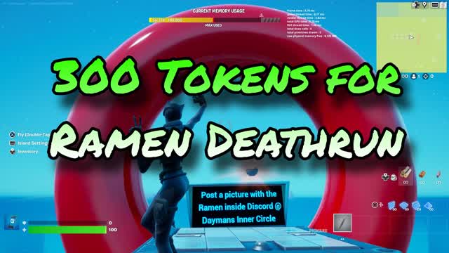300 Tokens for Ramen Deathrun