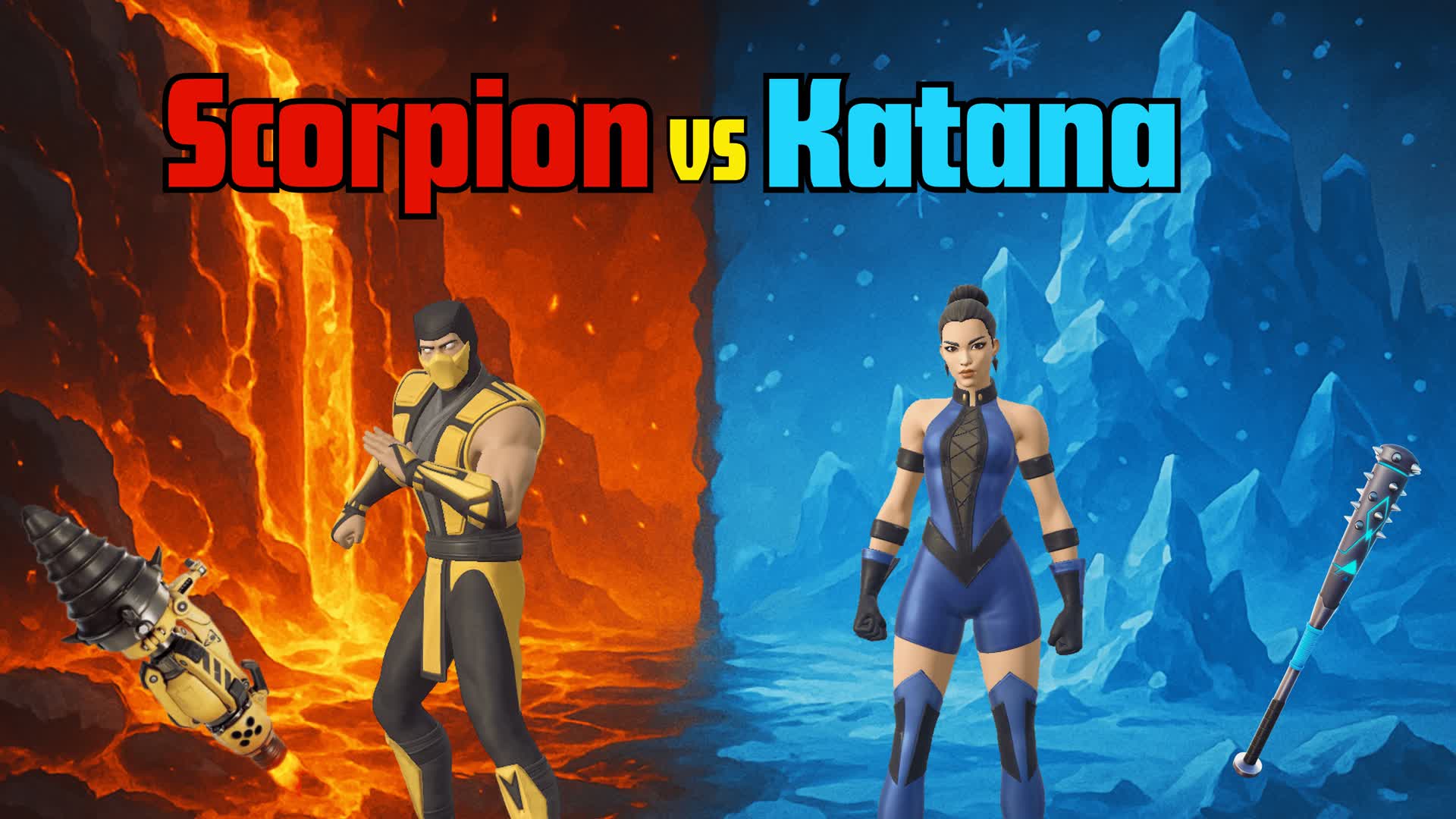 Scorpion Vs Katana (red Vs Blue)