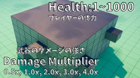 ランダムな体力と武器のダメージで楽しむボックスファイト！！