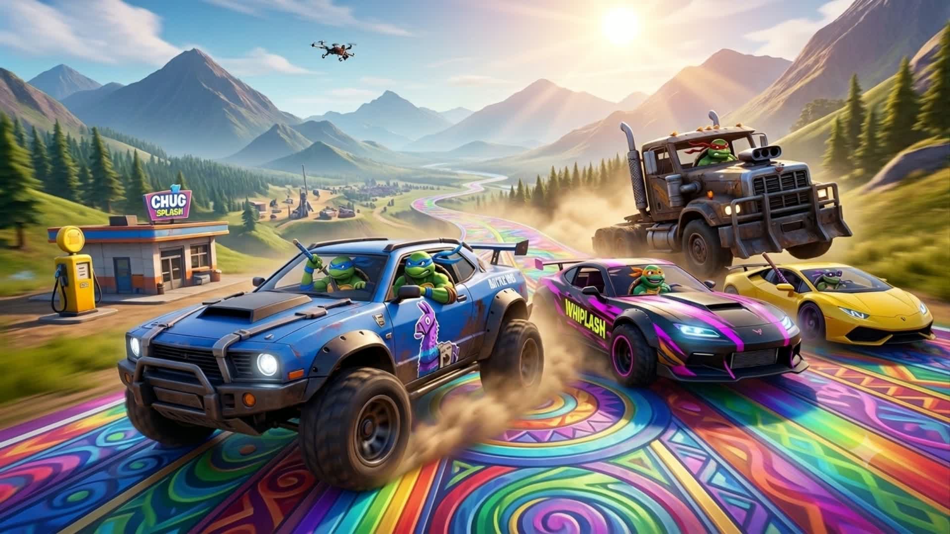 🐢RAMP TMNT 🚗MEGA RAMP CARS GAMES