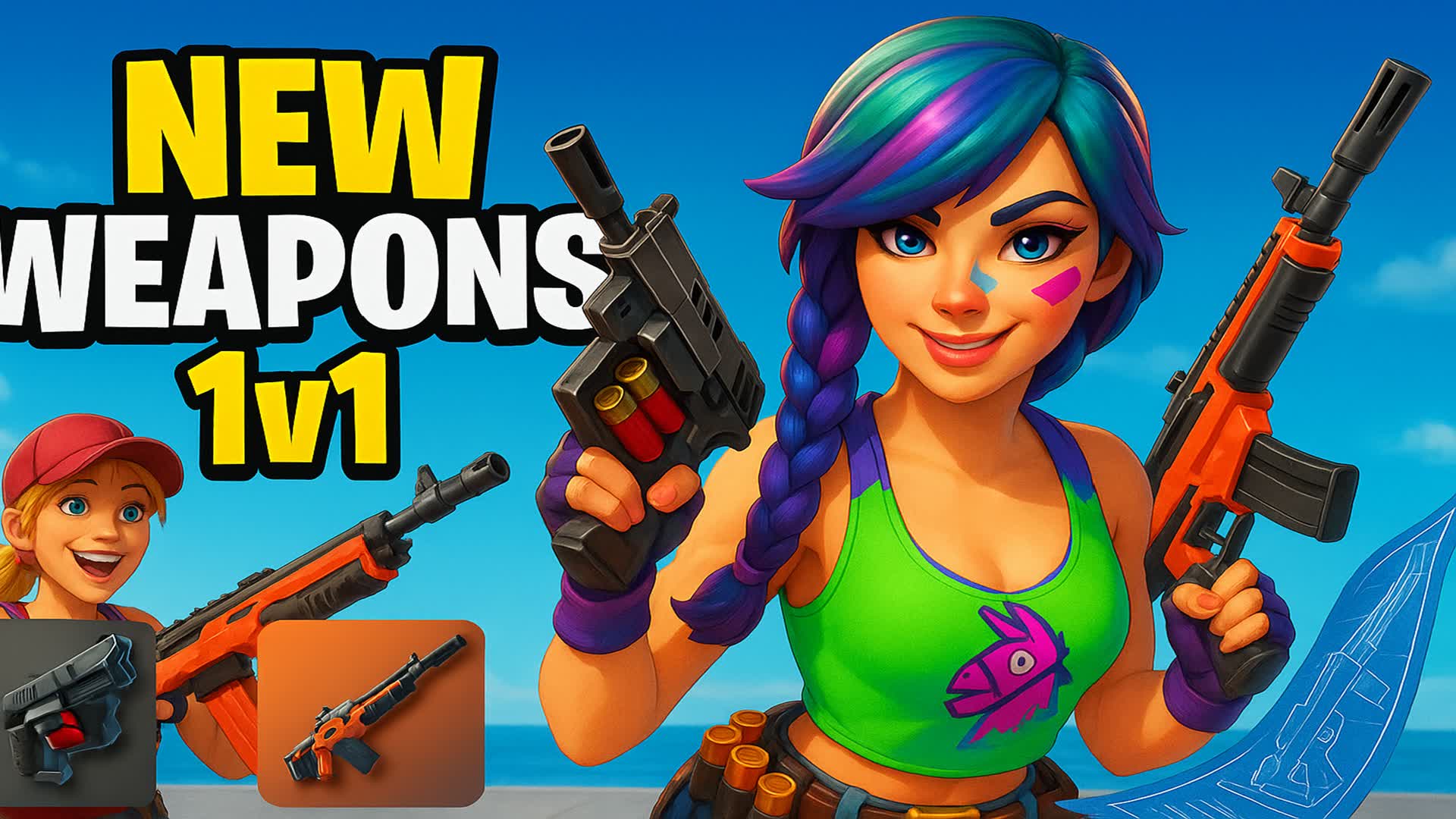 *NEW WEAPONS* 1v1