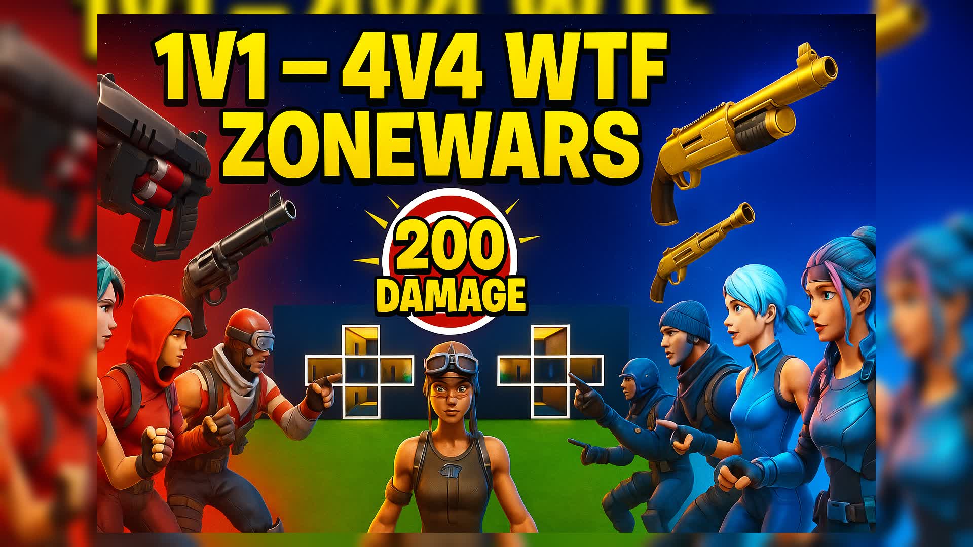 1v1 - 4v4 wtf zonewars