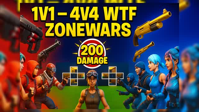 1v1 - 4v4 wtf zonewars