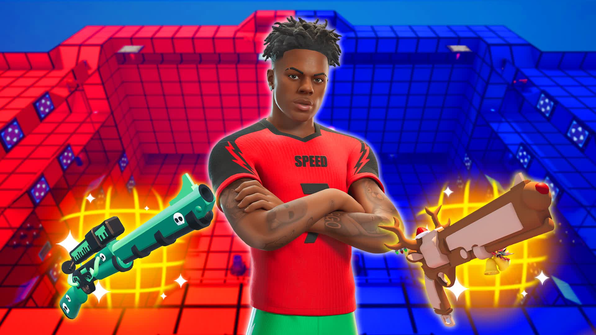 RED VS BLUE 🔴🔵 ISHOWSPEED SUPER-POWERS