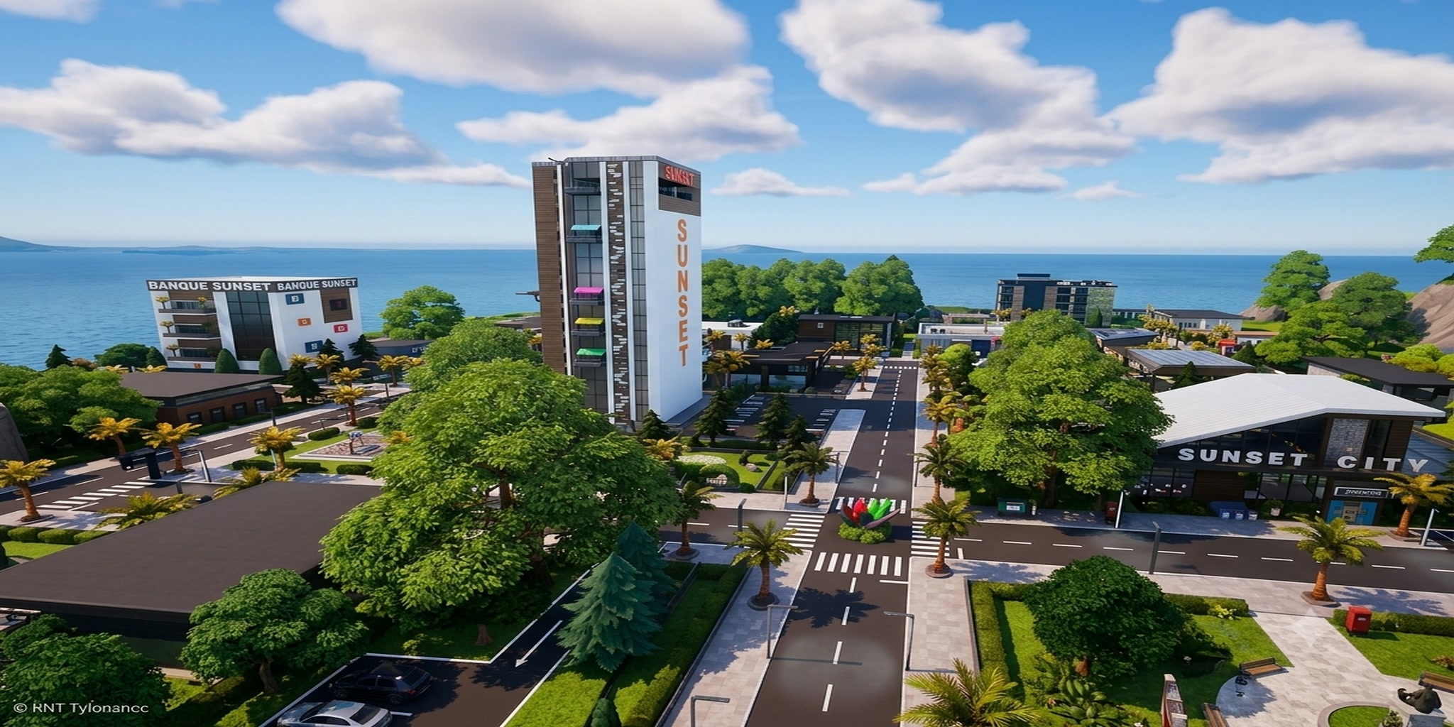 🌴Sunset City RP 🌇 — Fortnite Creative Insel