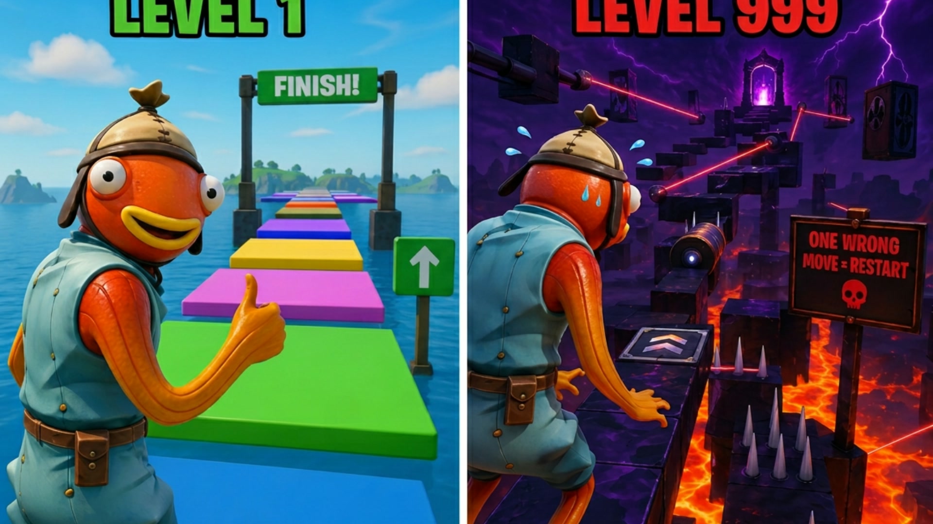 Difficulty Chart Obbies 1257-0971-2110 by z4ki27 - Fortnite Creative ...