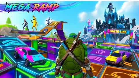 🌇 MEGA RAMP TMNT NEW CITY CAR GAME 2.0