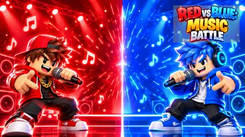 🎵 RED vs BLUE: MUSIC BATTLE