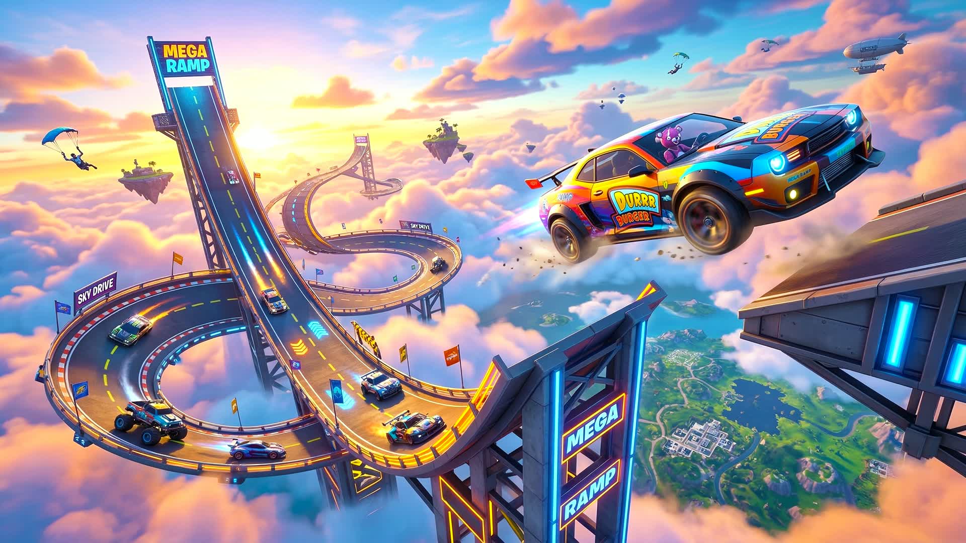 CARS MEGA RAMP - SKY ☁