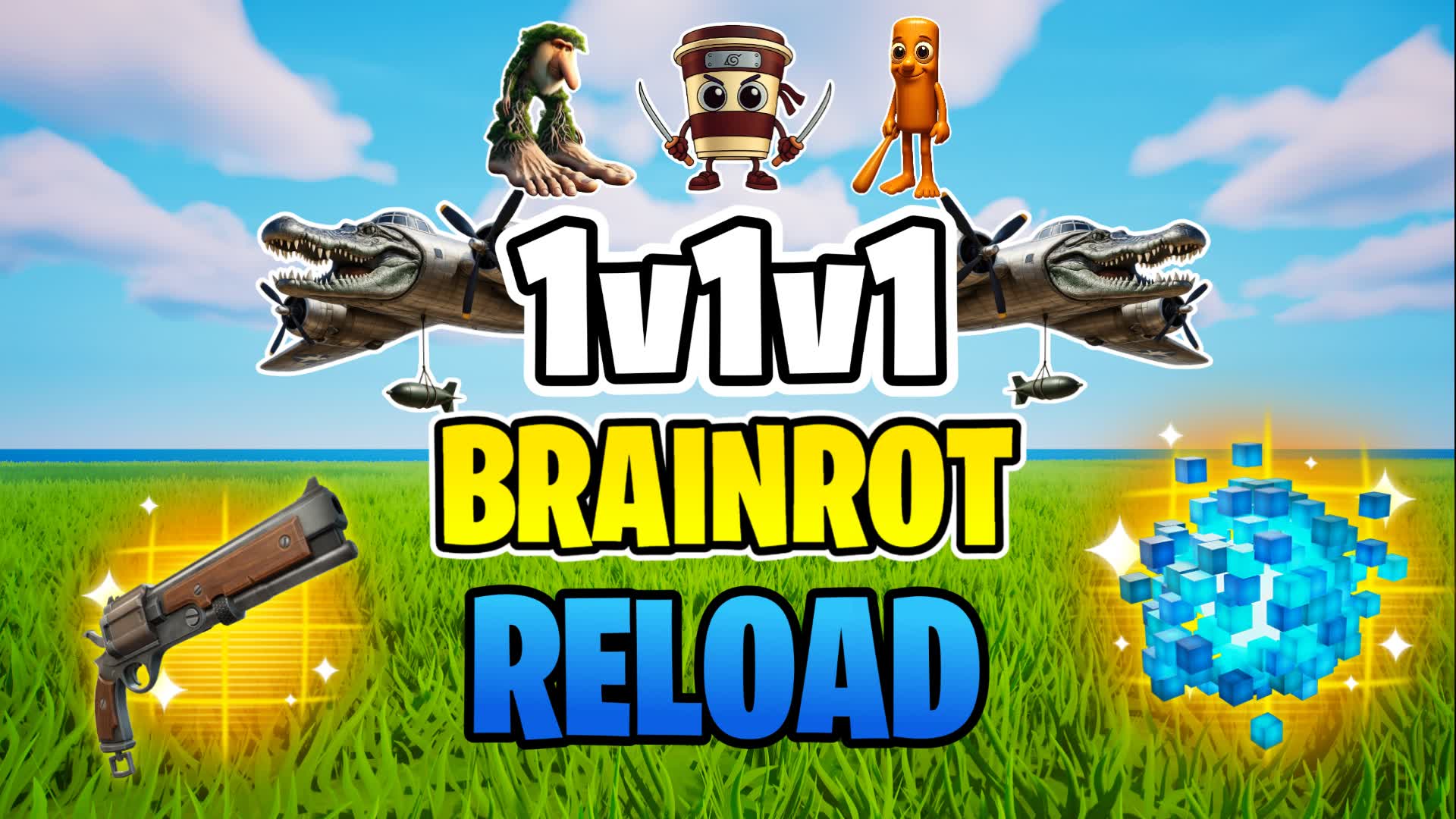1V1V1 CRAZY BRAINROT RELOAD FFA
