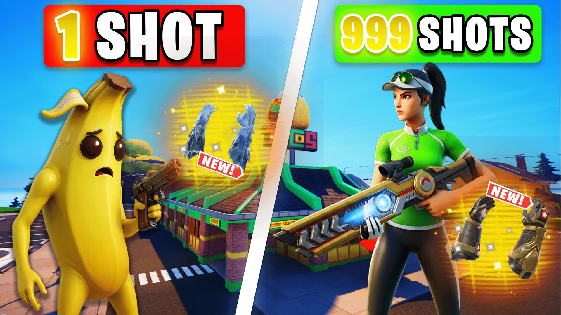 1 SHOT VS 999 SHOTS - 🔫 GUN GAME