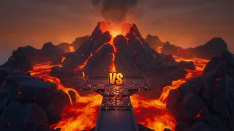 1V1 volcano per map