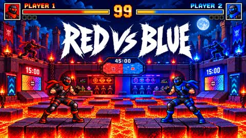 RED VS BLUE RVB LAVA PLAY
