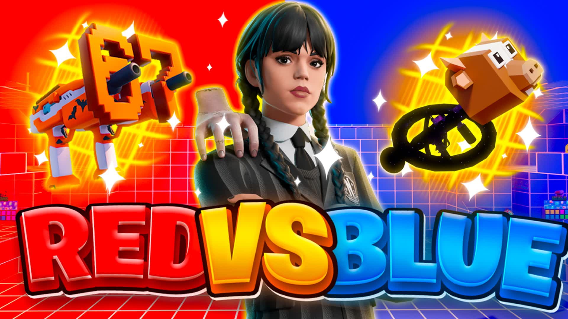 🖤SPOOKY WEDNESDAY GIRL| RED VS BLUE🔵🔴