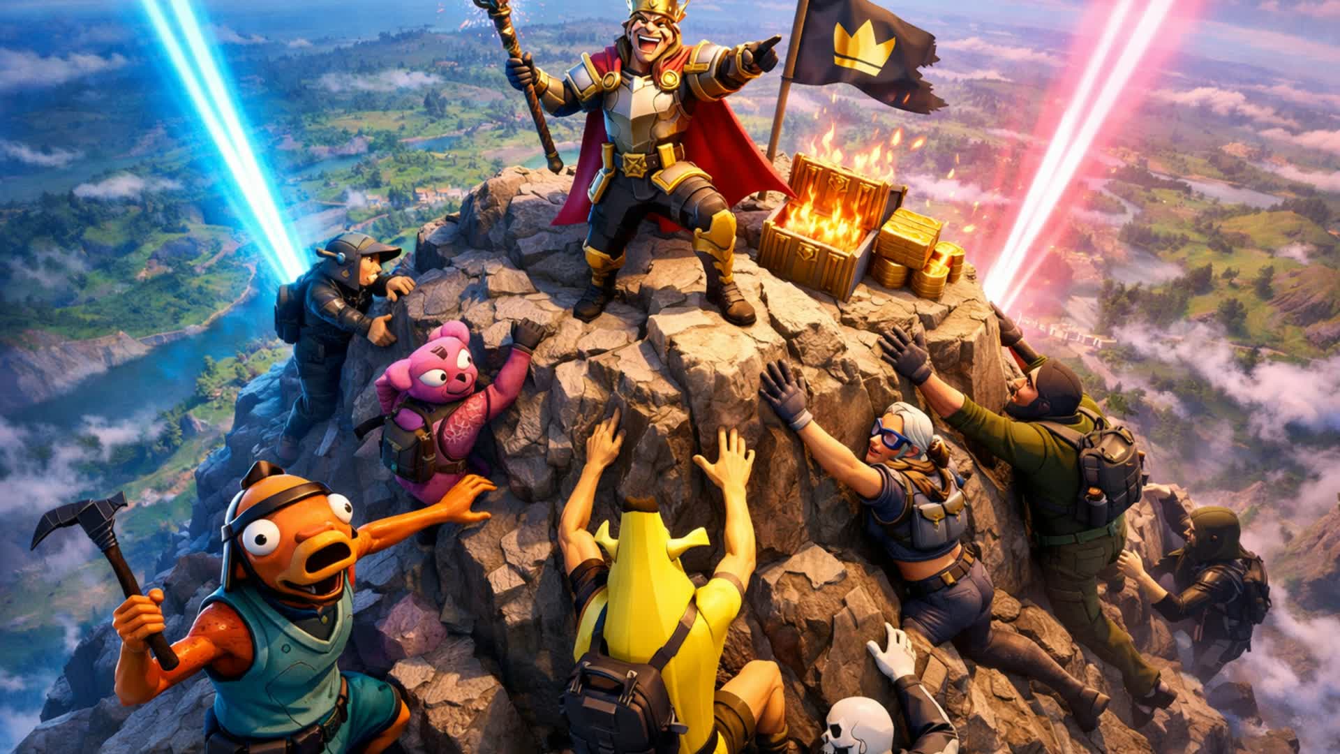 キング・オブ・ザ・マウンテン/レッド-ブルー