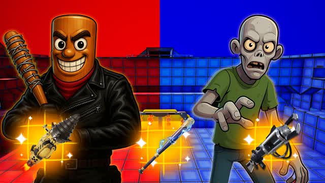 TUNG VS WALKERS🧟RED VS BLUE 🔴🔵