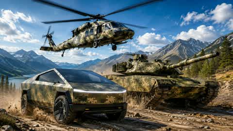 CARS TANKS AND HELI