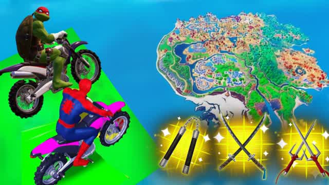 TMNT - SUPER RAMP CARS GAMES