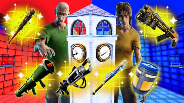 TILTED TOWER ZOMBIE RED VS BLUE 🔴🔵