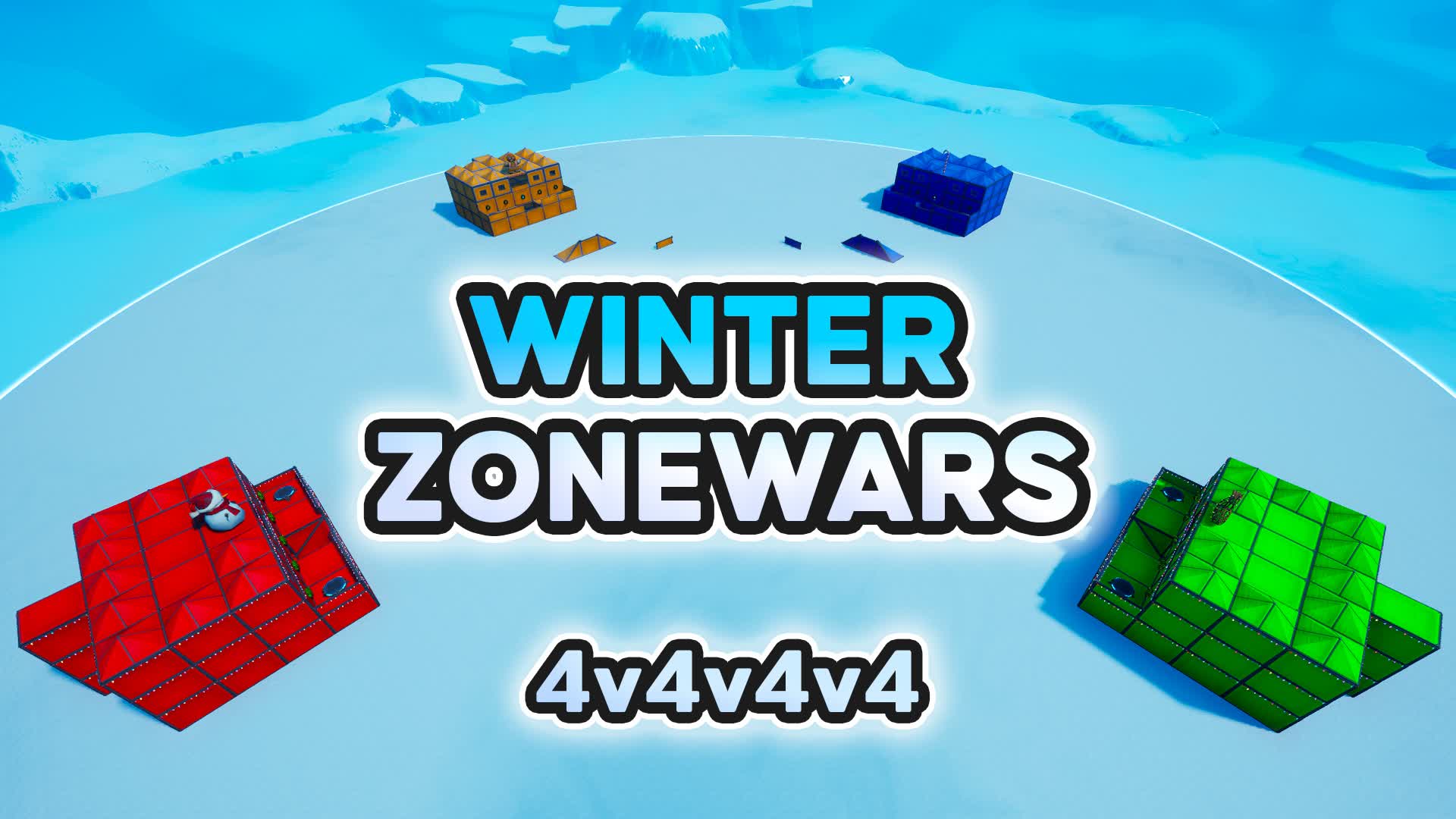WINTER ZONE WARS ️🎄 4v4v4v4 845391781071 by jxr Fortnite Creative