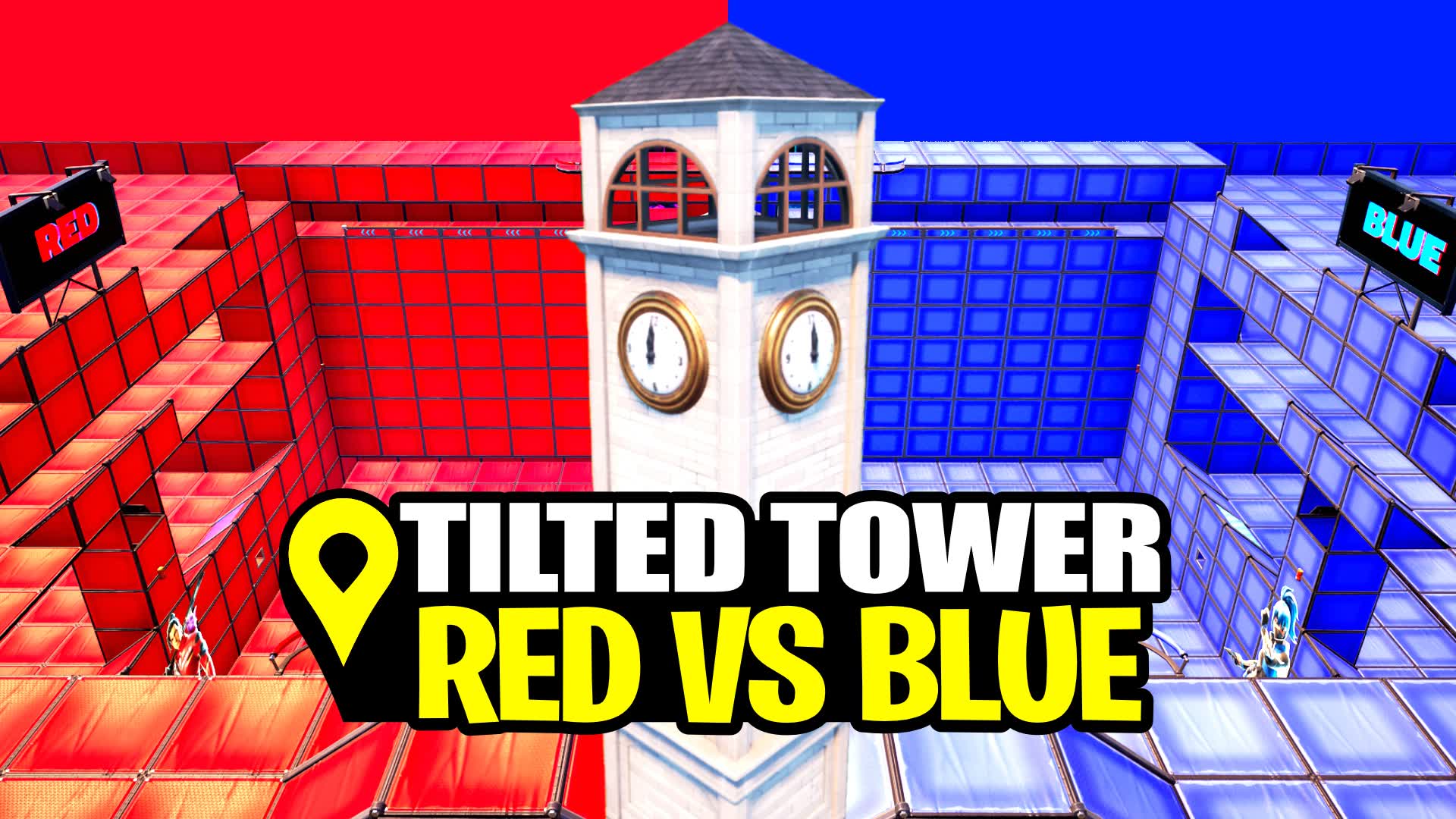 TILTED TOWER RED VS BLUE 🔴🔵