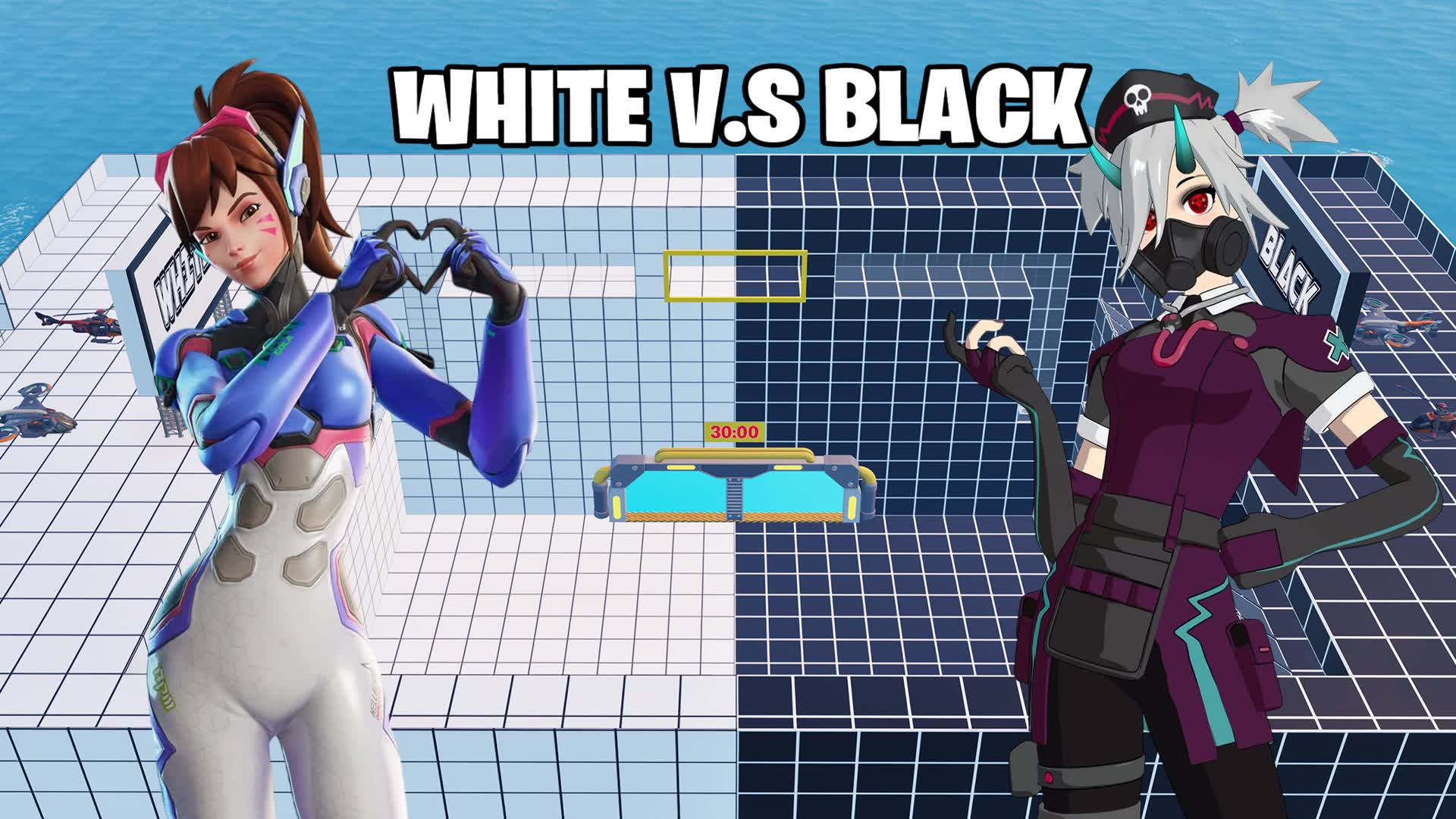 SUPER WHITE VS BLACK