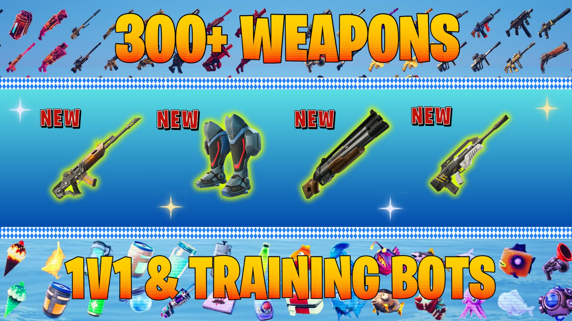 300+ Weapons  1V1