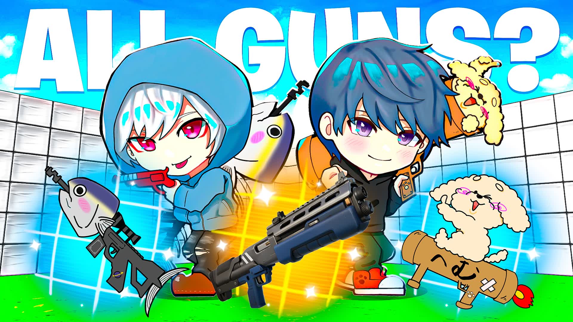 SUSHI VS DOG ALLGUNS？【へむとおすしとみんなの乱戦場】