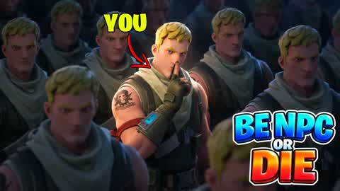 BE NPC OR DIE - HIDE AND HUNT ⭐